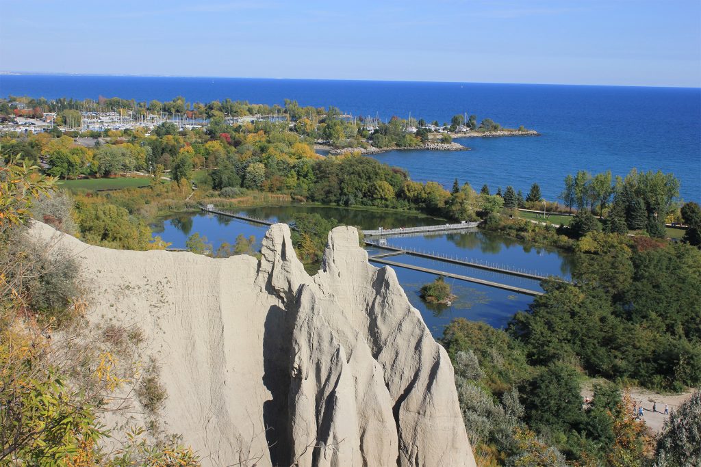 Scarborough Bluffs and Bluffers Park. Scarborough, Toronto, Ontario, Canada